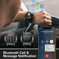 LIGE Montre intelligente militaire, montre intelligente tactique HD pour homme avec appel Bluetooth, fréquence cardiaque, pression artérielle, moniteur de sommeil, montre de sport avec 21 modes de sport, montre intelligente IP68 pour iOS et Android, noir