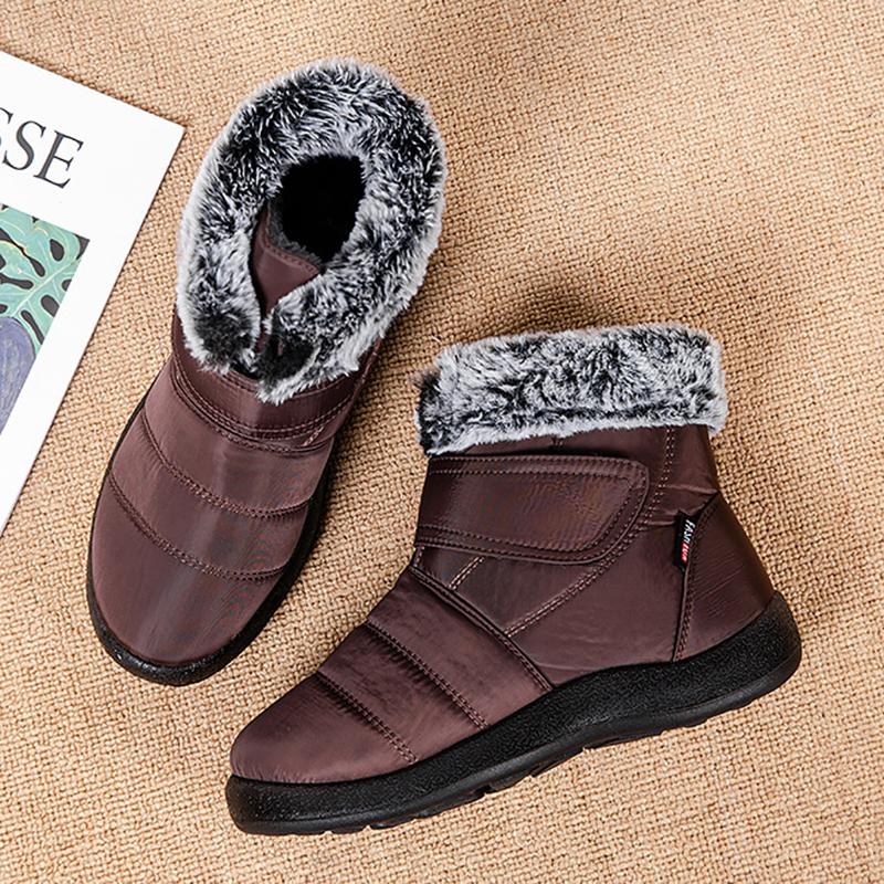 Bottes en fourrure imperméables pour l'hiver