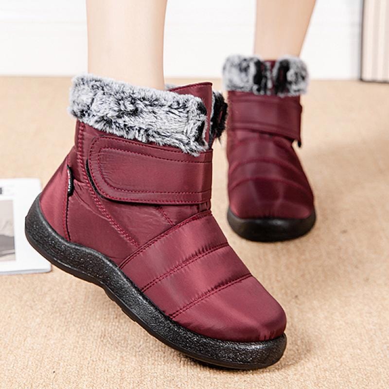 Bottes en fourrure imperméables pour l'hiver