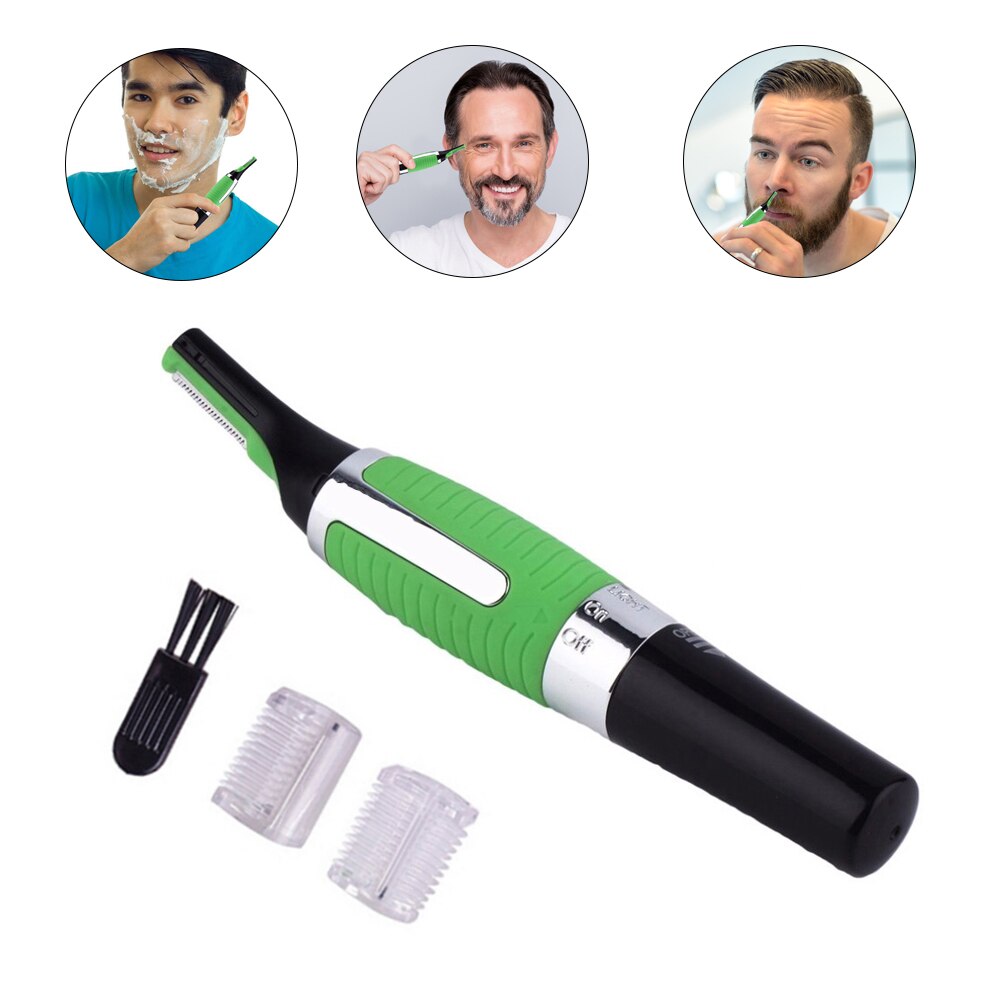 Rasoir électrique professionnel pour hommes, rasoir pour le visage, le cou, le nez et les sourcils