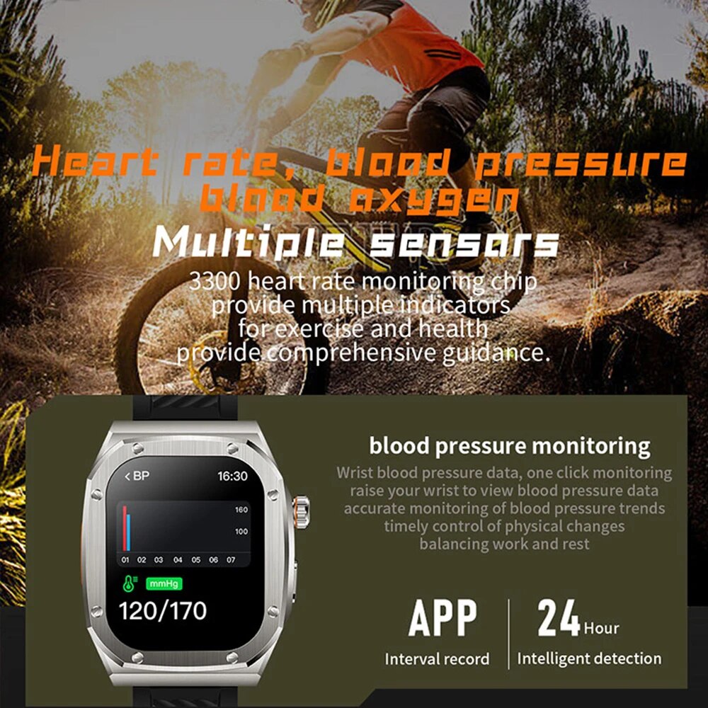 Z79 MAX-Montre intelligente NDavid Lingdong Island, appel Bluetooth, surveillance de la pression artérielle du sommeil, trois bracelets de montre, montres étanches, 5.1