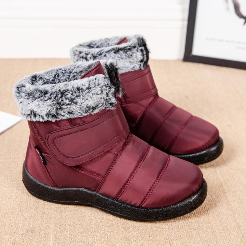 Bottes en fourrure imperméables pour l'hiver